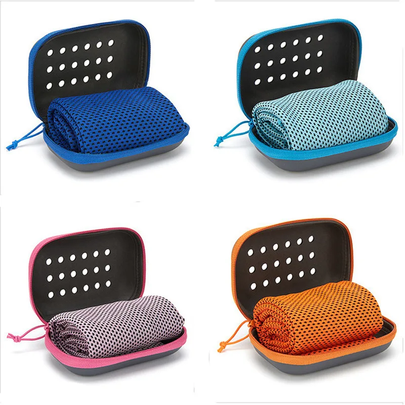 EVA Box of Sweat-Absorbing Cooling Ice Towels, Cold-Feeling Sports Towels for Running and Fitness, Wrist Towels for Wiping Sweat