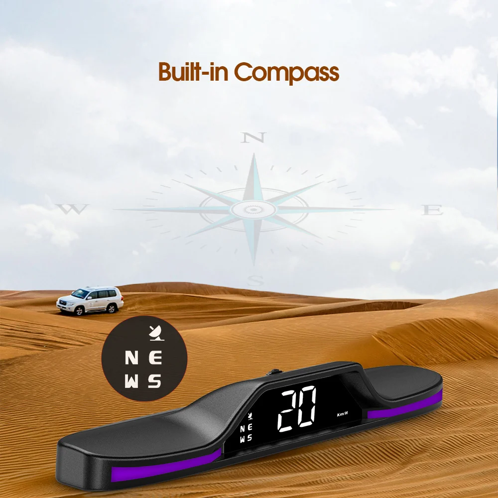 Universal GPS Speedometer For Boat Car Gadget Accessories On Board Head Up Display Motorcycle Digital Car Speedometer Compass 5V