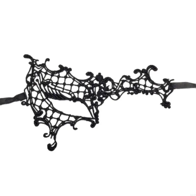 DXAE Halloween Masquerade Mask Lace Eyemask Venetians 마스크 카니발 파티 의상 공 Half Face Mask Blindfold Gifts