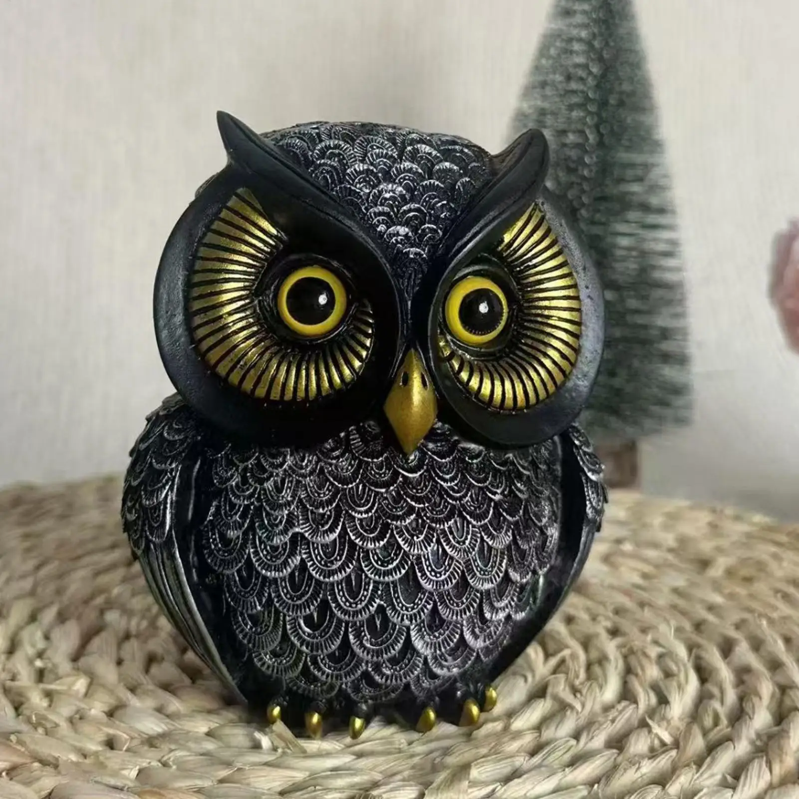 

Owl Night Light 3D LED Resin Soft Lamp Kids Night Light for Bedroom Winter Bedside Desktop Tabletop Hallway Toilet School