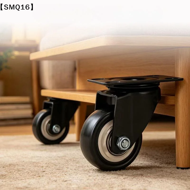 Furniture Casters Wheels PP Fixed Swivel Caster Roller Wheel For Heavy Duty Platform Trolley Chair Household Accessory【SMQ】