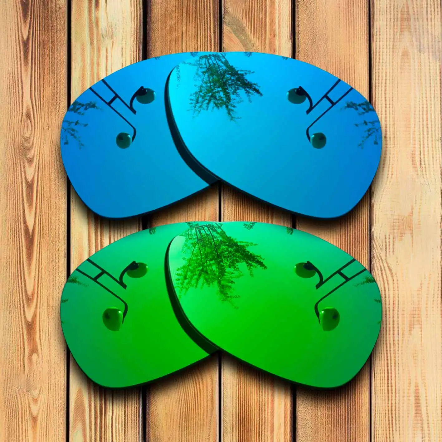 

100% Precisely Cut Polarized Replacement Lenses for Crosshair 1.0 Sunglasses Blue& Green Combine Options