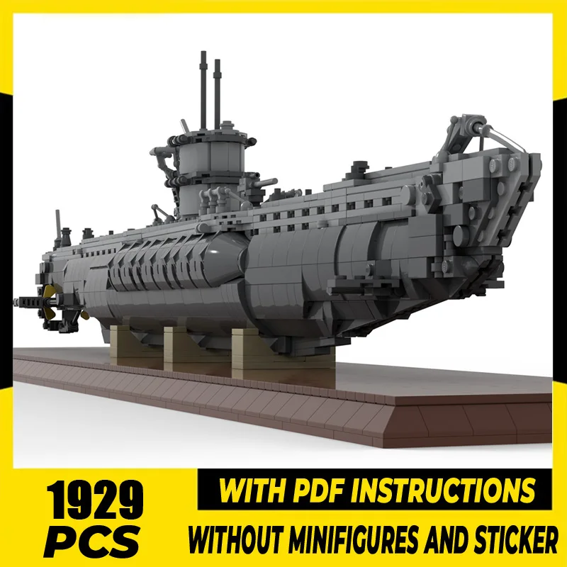

Модель военной серии Moc, строительные блоки, модульный тип VIIC, модель U-лодки, технологические кирпичи, набор для сборки «сделай сам», подарочная праздничная игрушка