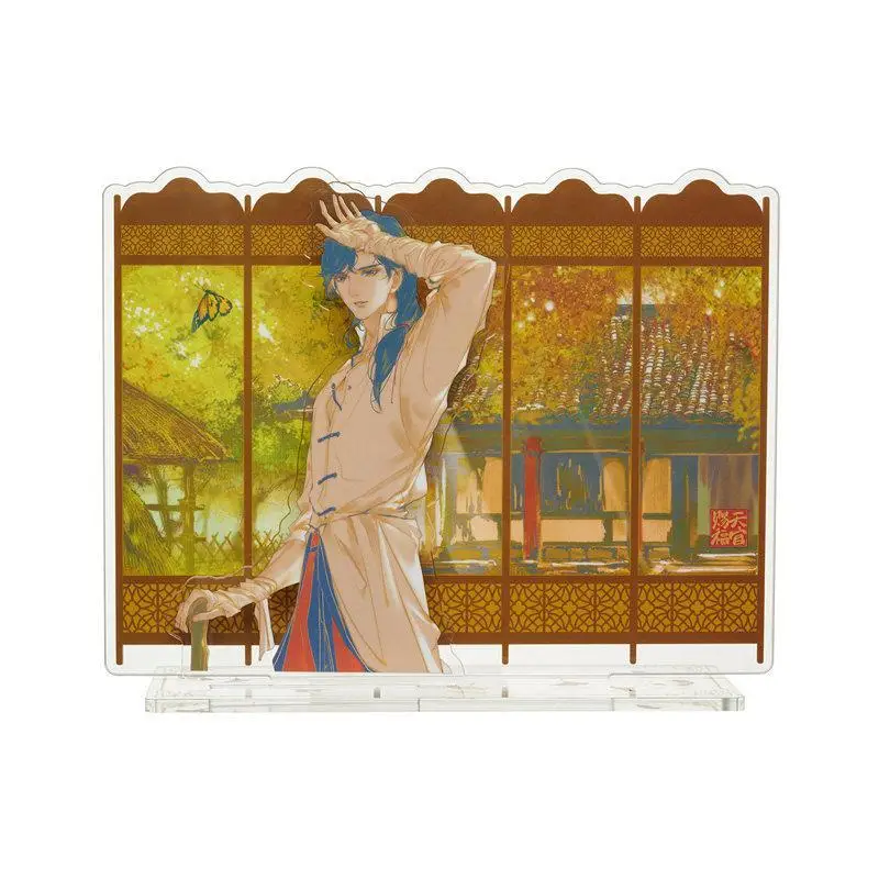 Heaven Official's Blessing Merch على الوجهين من الأكريليك ستاندي غابة القيقب الحمراء Pu Qi Guan Hua Cheng، Xie Lian