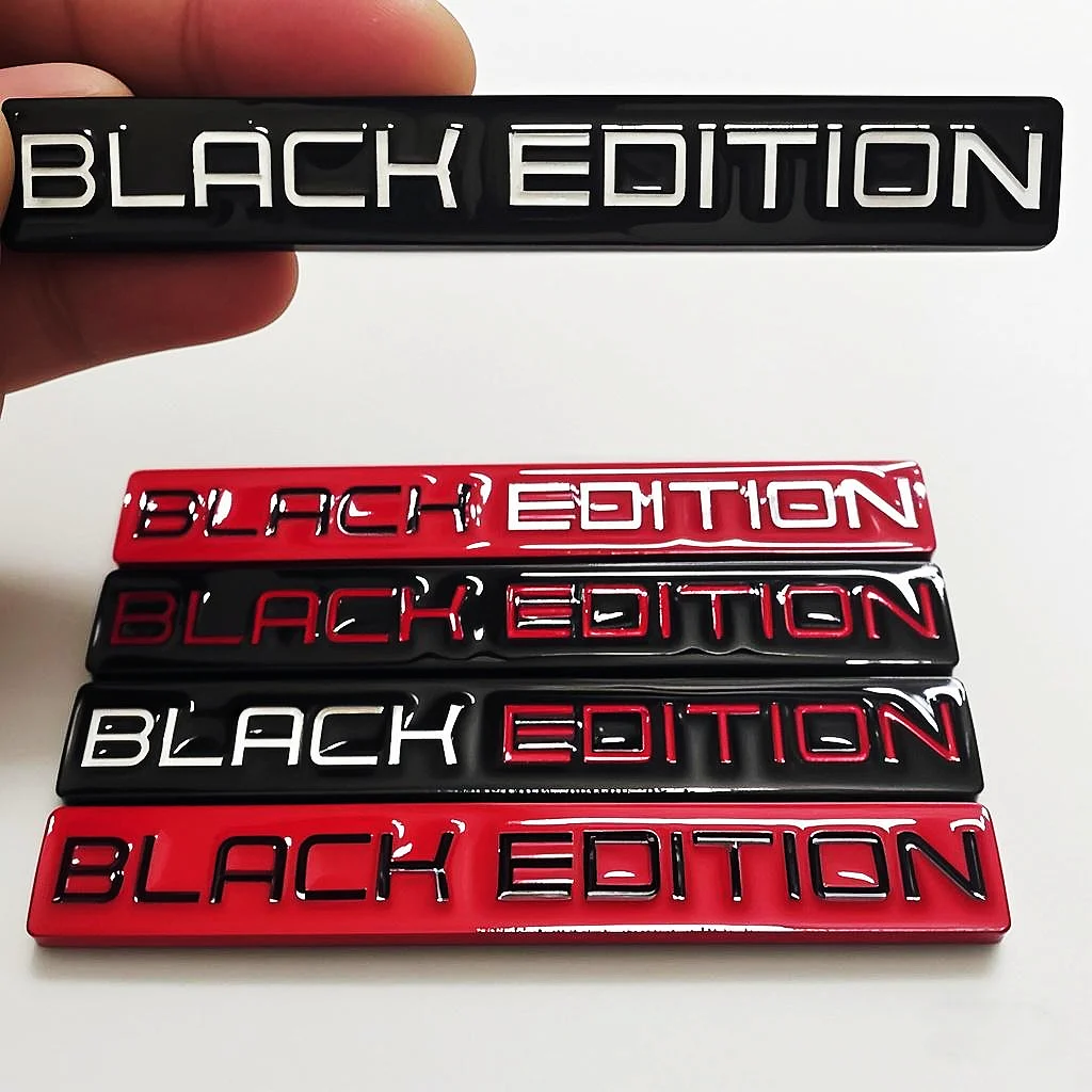 Zinc Alloy Black Edition Car Stickers for Volvo Audi BMW Benz Cadillac Honda Volkswagen Lexus Black Warrior Modified Badges