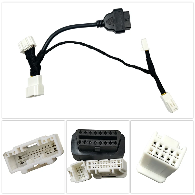 CAN-Bus-Diagnose-Kabelbaum OBD II Adapter für Tesla Model3/Y Highland Juniper Model S/X 1-zu-3 Splitter 26-Pin OBD2-Adapter – Detail 5