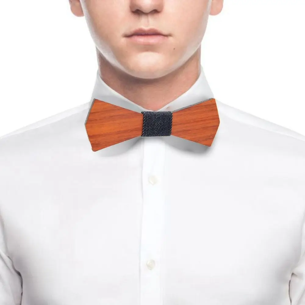 هدايا الزفاف 12 سنتيمتر ربطة عنق أنماط متعددة خشبية اليدوية ربطة القوس فيونكة حماية البيئة نحت ربطة العنق اكسسوارات الرجال #3