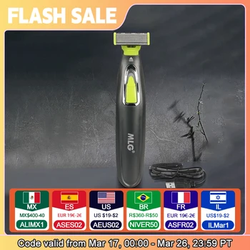 Rasoir électrique MLG pour hommes et femmes, taille-corps portatif USB en forme de T, rasoir à lame en T pour barbe, aisselle à laver 10 meilleures ventes Philips One Blade Pro - No6
