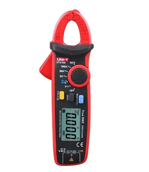 

UNI-T UT210E Digital AC DC Current Clamp Meter True RMS Pliers Ammeter Voltage Tester Multimeter Resistance Frequency Meter