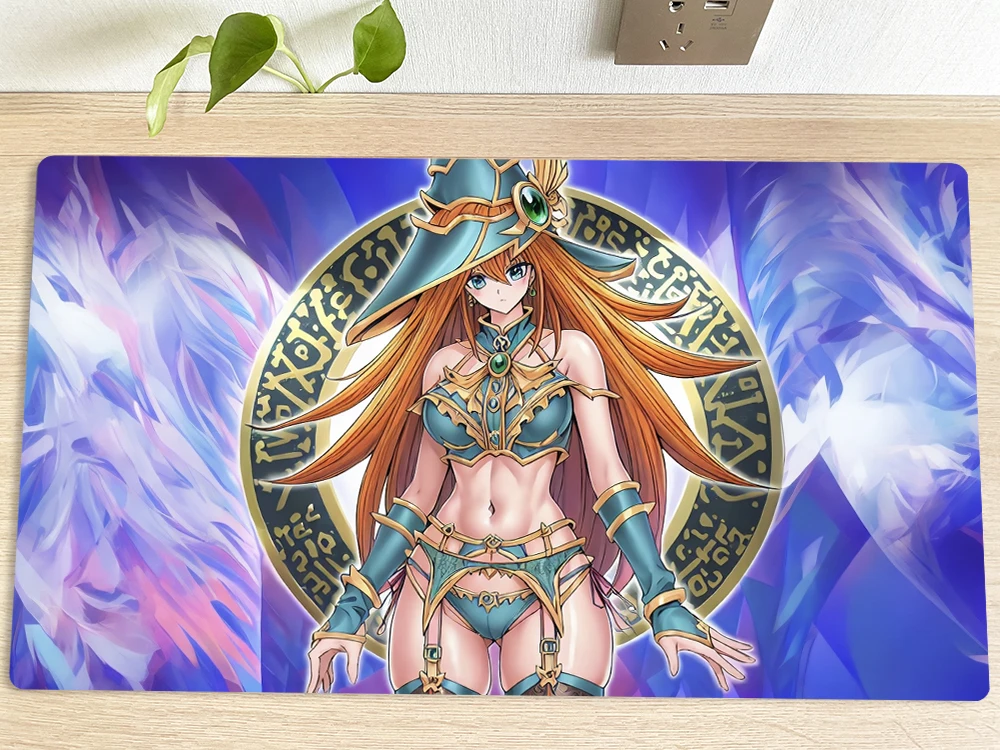 Board Game YuGiOh Table Playmat Dark Magician Girl TCG CCG Mat Trading Card Game Mat Mouse Pad Gaming Play Mat With Bag