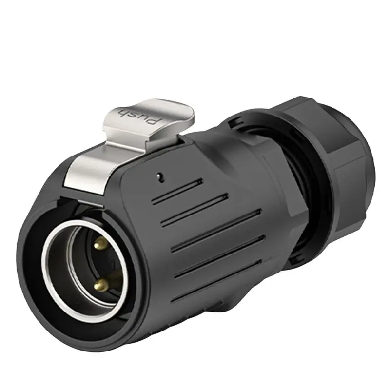 ABRI-2X LP20 Industrial Aviation 2Pin Panel Mount Male Plug Welding Cable Wire Electrical Power Connector Plug