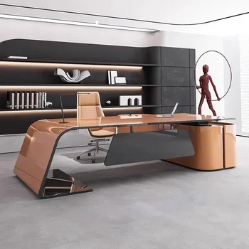 Executive Wooden Office Desk 1