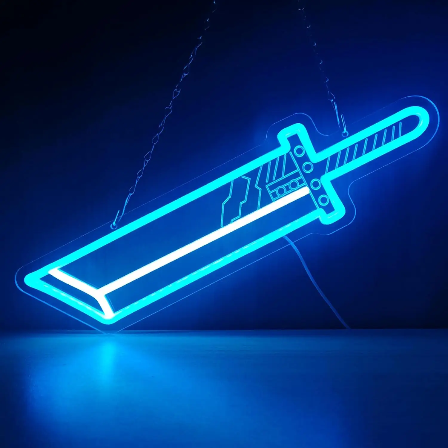 

Sword Neon Signs for Wall Decor, LED Light Sign for Bedroom Game Room Party, USB Powered, Dimmer Switch, Gifts for Girls Boys