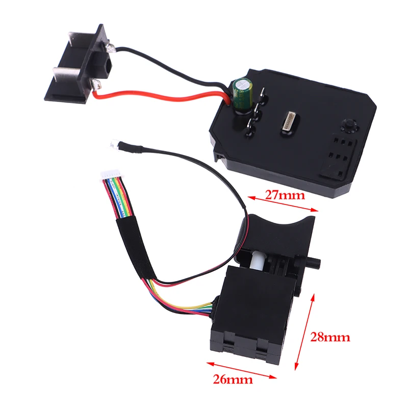 1Pc New control board + 1Pc switch 18V 21V suitable for Dayi 2106 brushless machine electric wrench motherboard accessories image 6