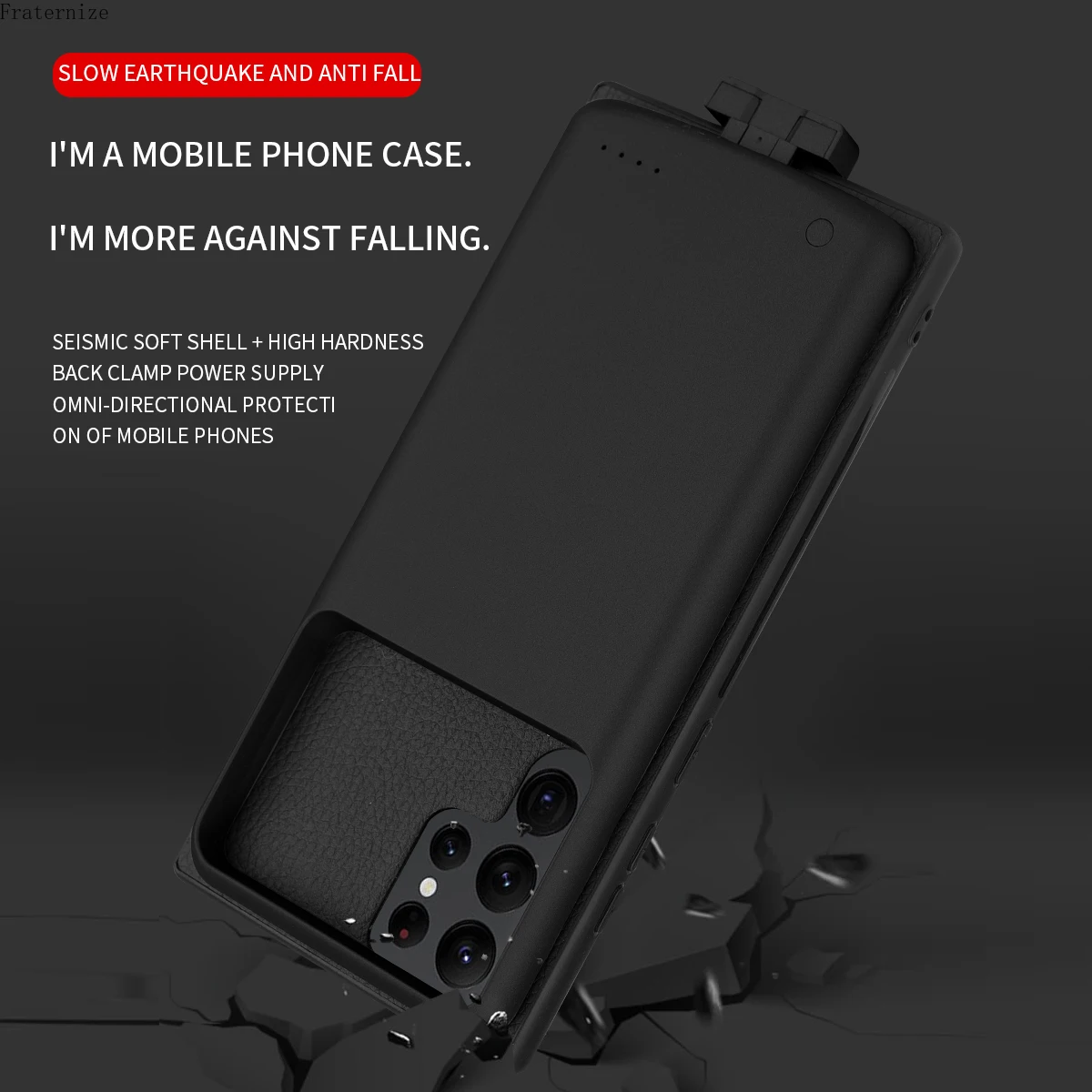 External Battery Case For Samsung Galaxy S22 Ultra 5g Battery charger Cases Portable power bank charging Case Spare battery capa