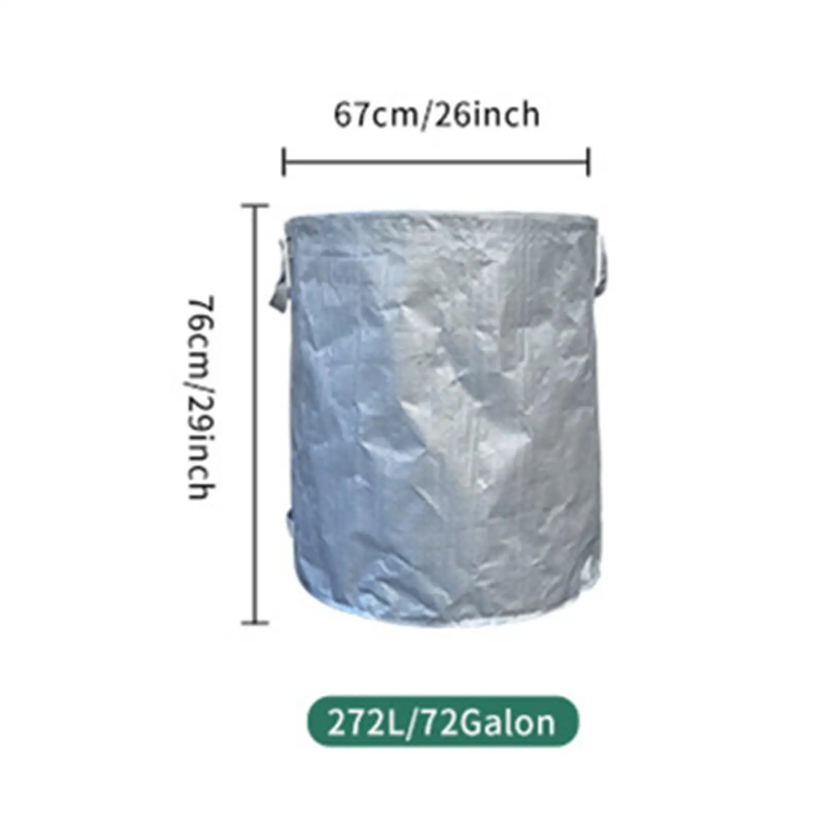 Reusable Garden Leaf Bag Durable Woven Cloth Foldable Garden Waste Bag Lawn Pool Grass Clippings Basket for Outdoor Storage