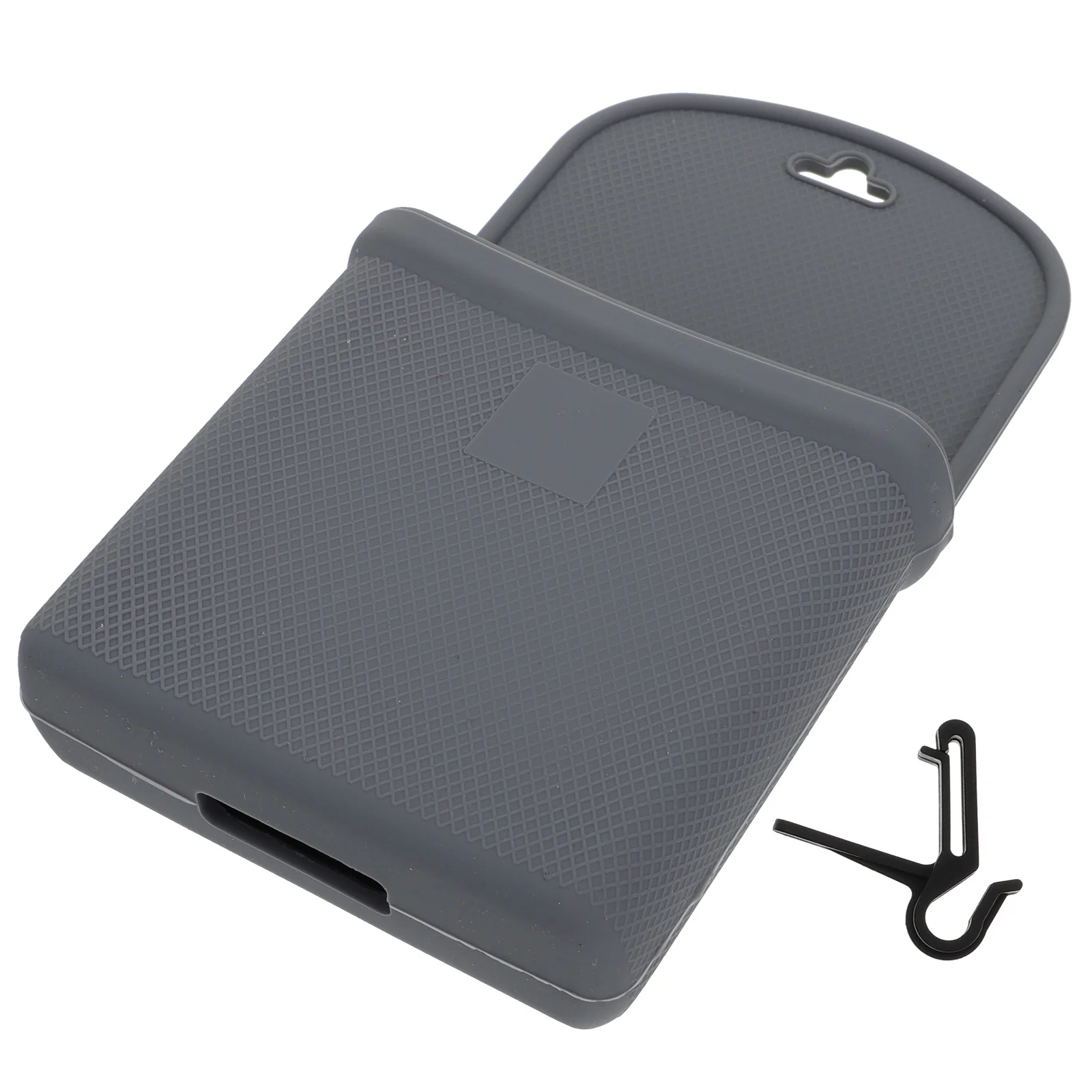 

1pc Car Outlet Storage Bag Large Capacity Silicone Organizer Compartment Premium Material Car Vehicle Key Card Money