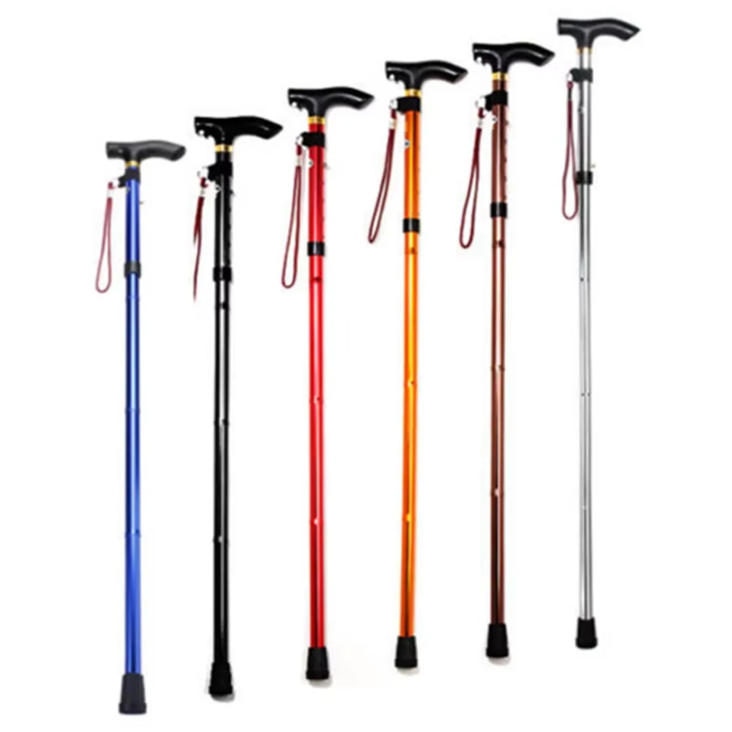 

Adjustable Walking Poles Elderly Sticks Mountaineering Staff Tip Tungsten Steel