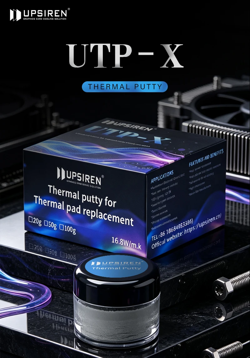 UPSIREN UTP-6 UTP-8 UTP-X Für VGA GPU IC Prozessor Thermal Pad Ersatz Wärme Blockieren Kitt Thermische Kitt Schnelle Kühlung – Detail 23