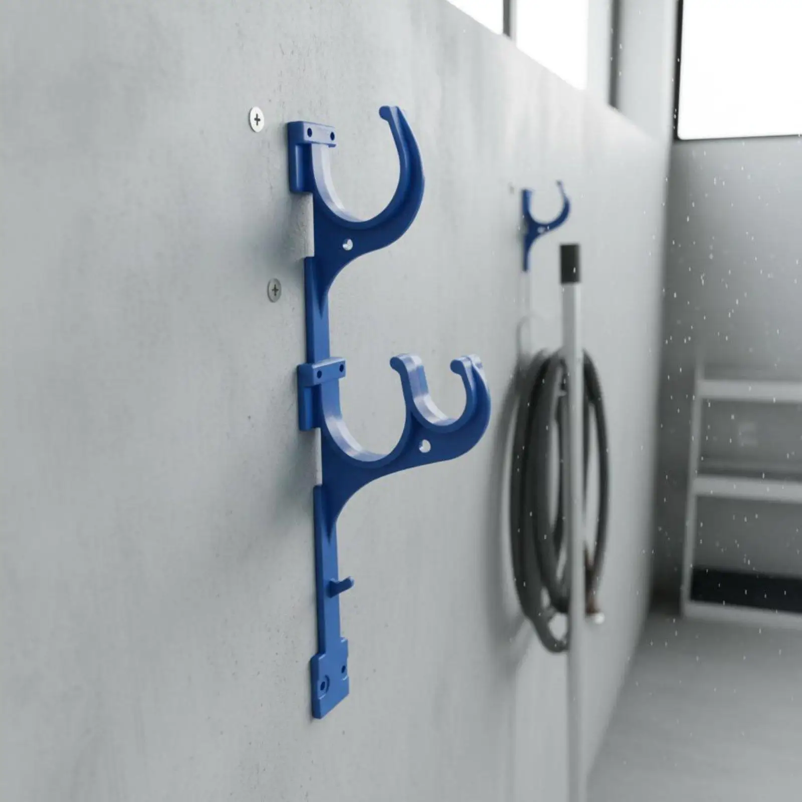 Pool Hook Rack Easy to Install Swimming Pool Accessory Hook Space-Saving