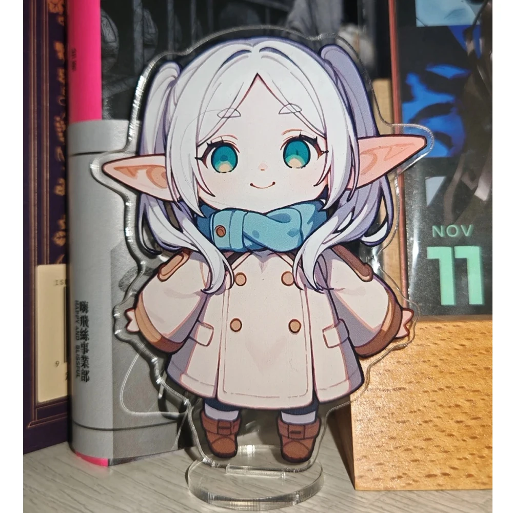 Anime Frieren: Beyond Journey's End Acrylic Stand Q-version Frieren Character Standee Desktop Ornament Anime Periphery Gifts image 6