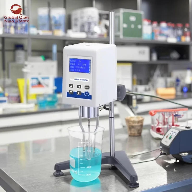 Viscometer NDJ-5S NDJ-8S Digital Rotary Viscometer  NDJ-5S Viscometer for Laboratory Viscosity Tester with RS232