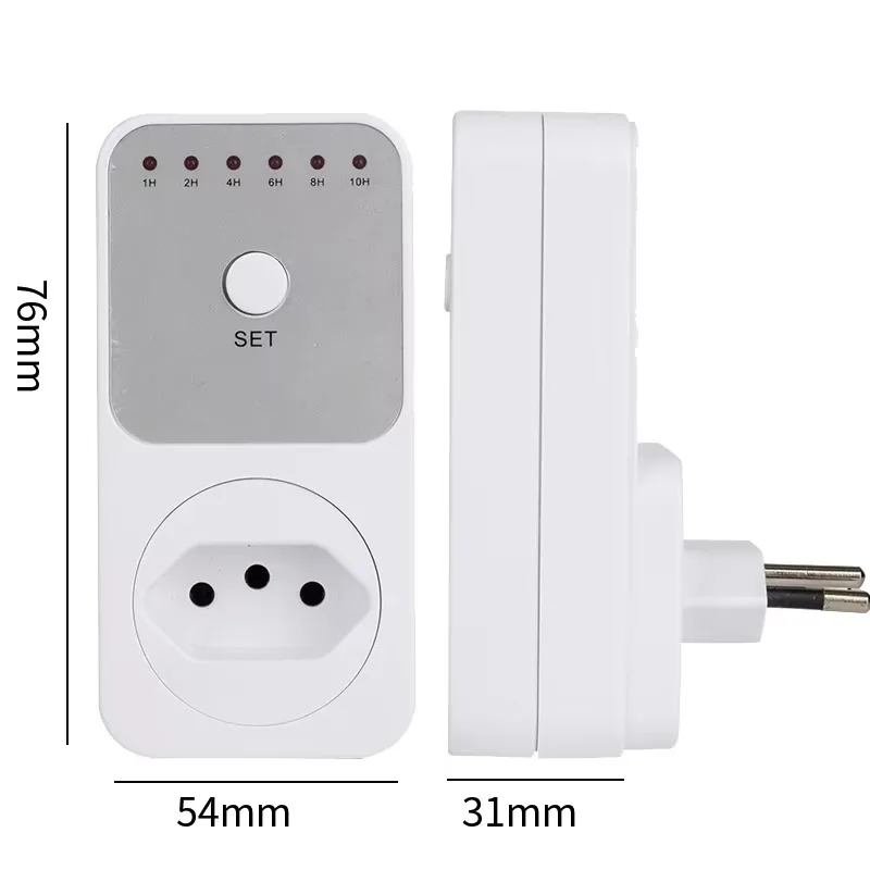 US EU UK 10Hr Countdown Timer Switch Socket Plug Intelligent Time Setting Control Socket Electricity Power Metering Socket