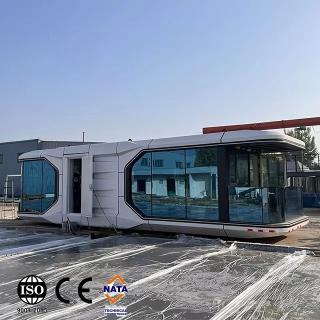 New Trend Modern Space Capsule House Prefabricated Steel Structure Villa Made in China for Hotel Application