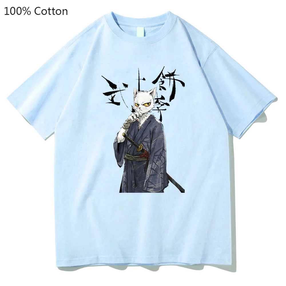 Log of Dali Temple Li Bing Shaoqing Cat T-shirt 100% Cotton Aesthetic Summer Tees Men Short Sleeve Tee-shirt Fashion Handsome