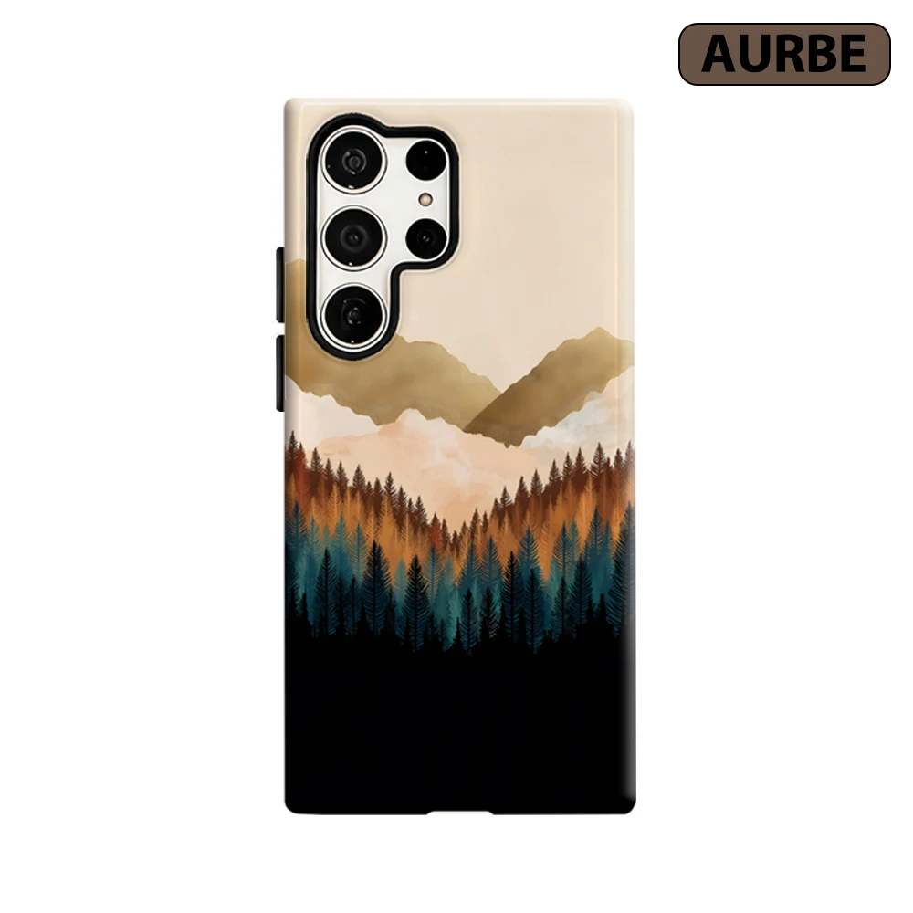 Golden Pines Phone Case for Samsung Galaxy S26 S25 Ultra S24 S23 Ultra Plus Shockproof Double Layer Tough Back Cover