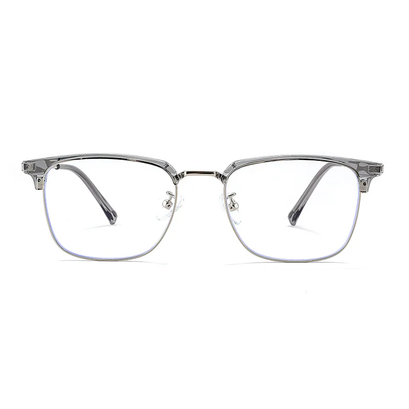 EYORA Vintage Business Metal Square Reading glasses Anti Blue Light Myopia and hyperopia Photochromic Prescription Eyewear Lens