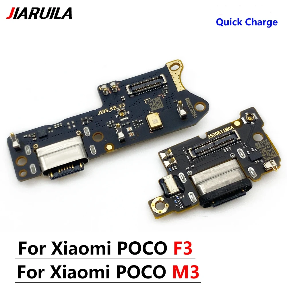 NEW Tested For Xiaomi Poco M3 F3 F2 M4 Pro Mi 11 10T Lite 5G USB Charging Port Socket Connector Microphone Board Flex Cable