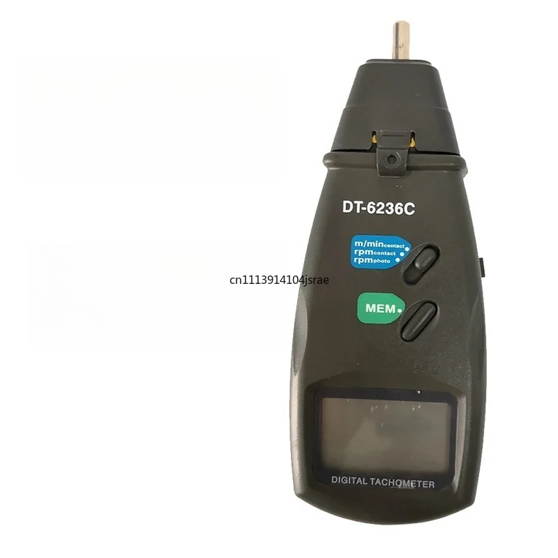 Dual Purpose DT6236C DT6234C Handheld Tachometer Photoelectric Contact Type Speed Measuring Meter
