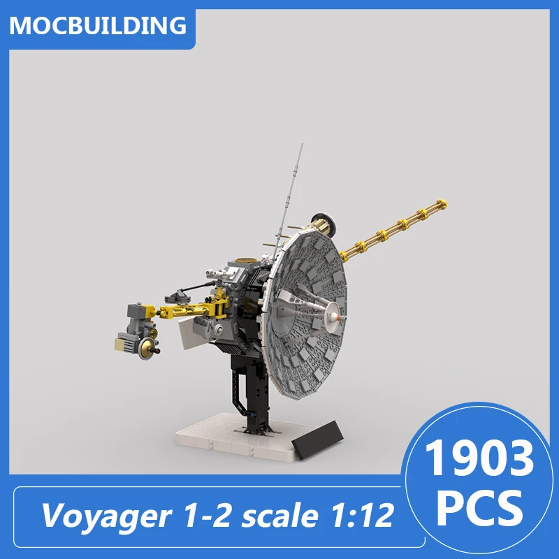 Voyager 1-2 Bilancia 1:12 Modello Moc Building Blocks Fai Da Te Assemblare Mattoni Spazio Educativo Collezione Creativa Giocattoli Regali 1903 PZ