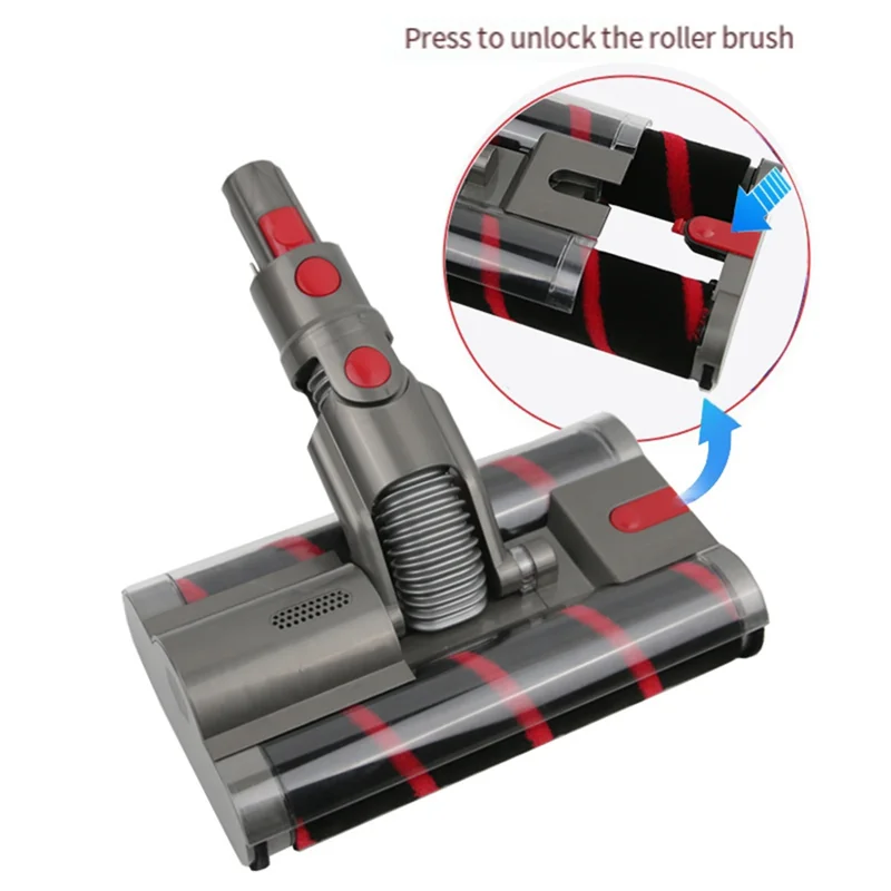 

CJSD-For Dyson Omni-Glide Sv19/21 Vacuum Head Replacement Motor Head Soft Roller Cleaner Head Double Roller Brush With Brush