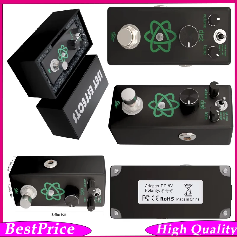 

ISET PD-3 Heavy Metal Guitar Effect Pedal Hight Boost/Boost Off/Low Boost Mini Single Guitar Pedal True Bypass Guitar Parts