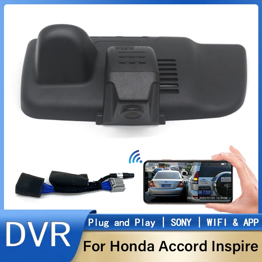 Plug and Play Special Car WiFi DVR HD Dash Cam Camera Video Recorder For Honda Accord Inspire Deluxe Control by Mobile Phone App