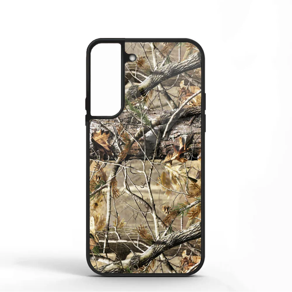 Real Tree Camo Phone Case For Samsung S10 S20 S21 S22 S24 S30 Plus ULTRA Mirror Acrylic Cover