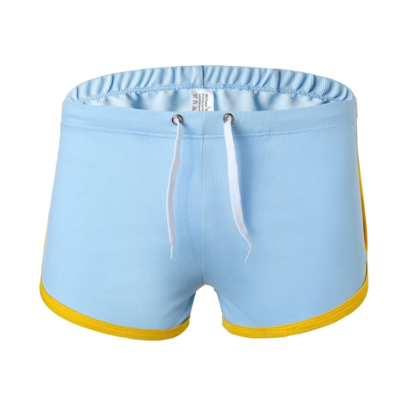 

Summer Quality Slim Men Shorts Brand Shorts Mens Professional Color Patchwork Short Drawstring Elastic Low Waist Male Short