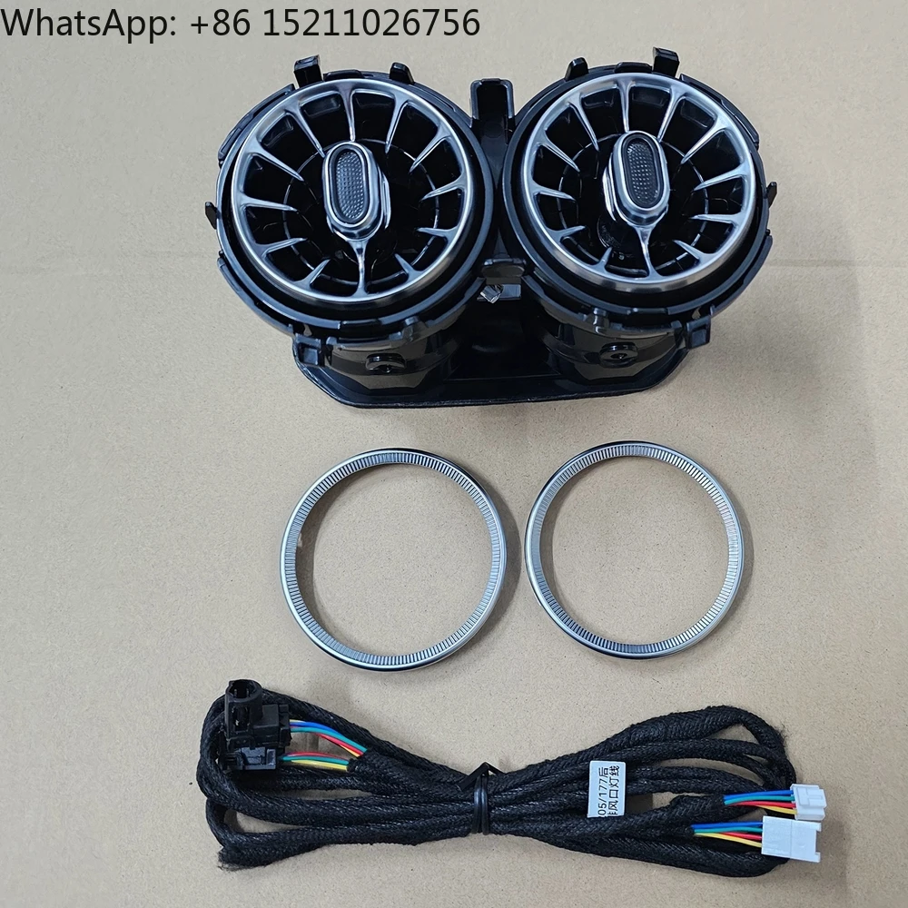 ICarsin 64 Farben W177 Umgebungsbeleuchtung Upgrade für Mercedes Benz A-Klasse A200 A180 Innenatmosphäre LED-Licht