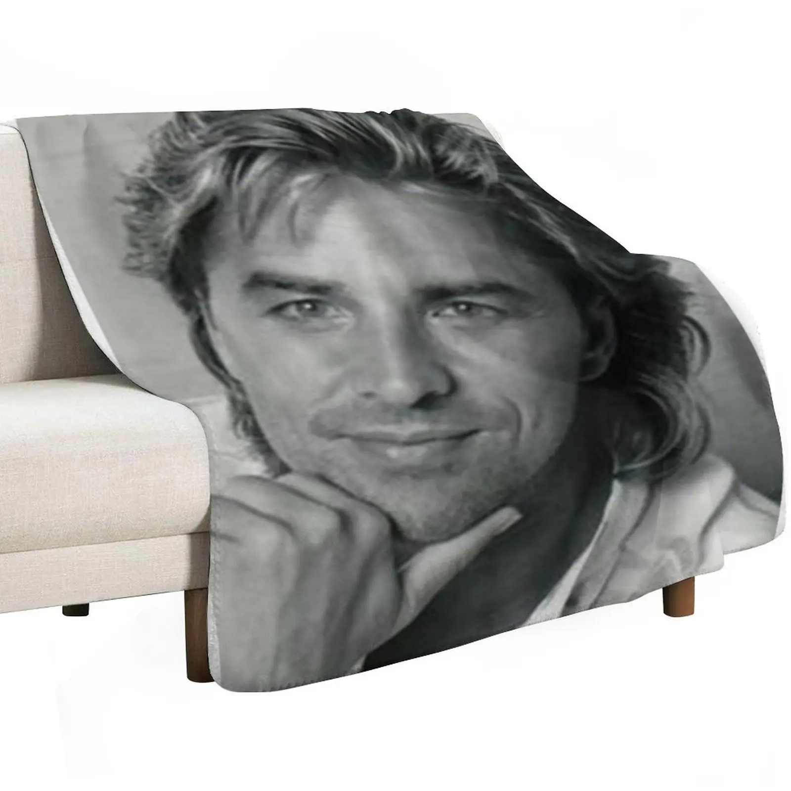 Don Johnson Throw Blanket Beach Thermal cosplay anime Summer Comforter Plaid Blankets