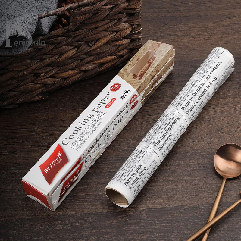 5 متر * 30 سنتيمتر ورق البرشمان أدوات الخبز الغذاء الصف الشحوم ورقة الخبز ساندويتش برغر البطاطس المقلية مغلفة كوكي النفط ورقة أدوات الخبز