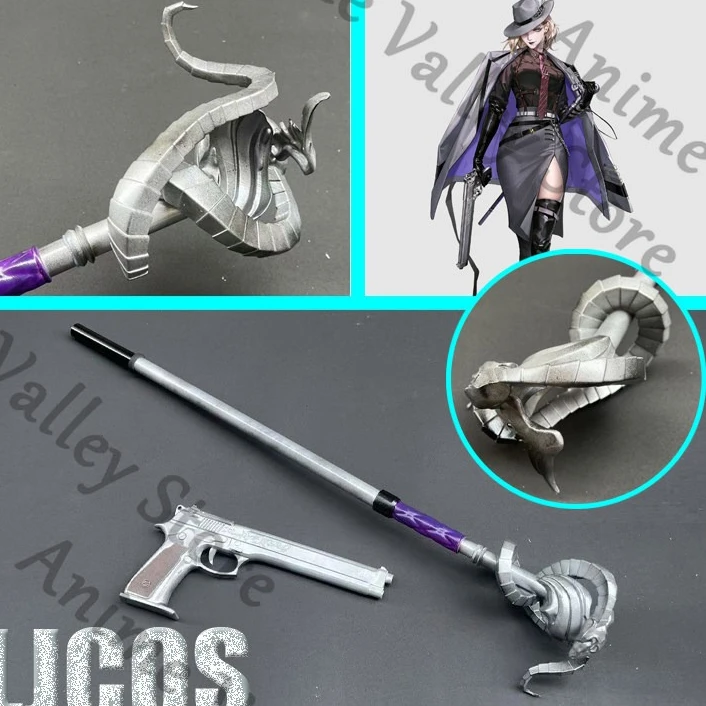 

Anime Path To Nowhere Langley Cosplay Wand Walking Stick Prop Cartoon Staves Staudio-videoes Handgun Not Allowed Fire Props