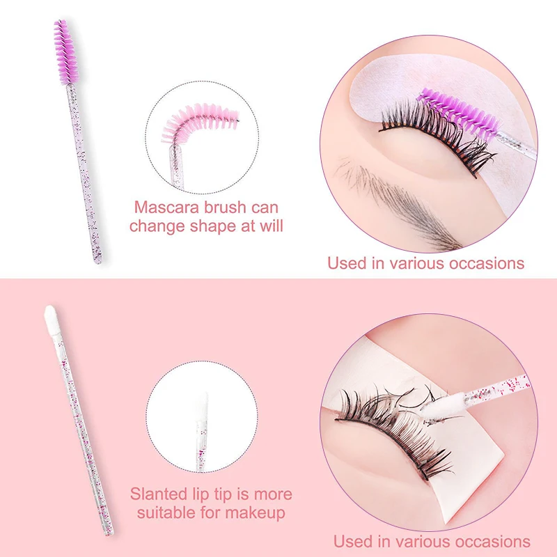 Eyelash Extension Set With Box lashes Micro Brush Tape Glue Ring Eye Pad Disposable Mascara Applicator eyelashes Tool