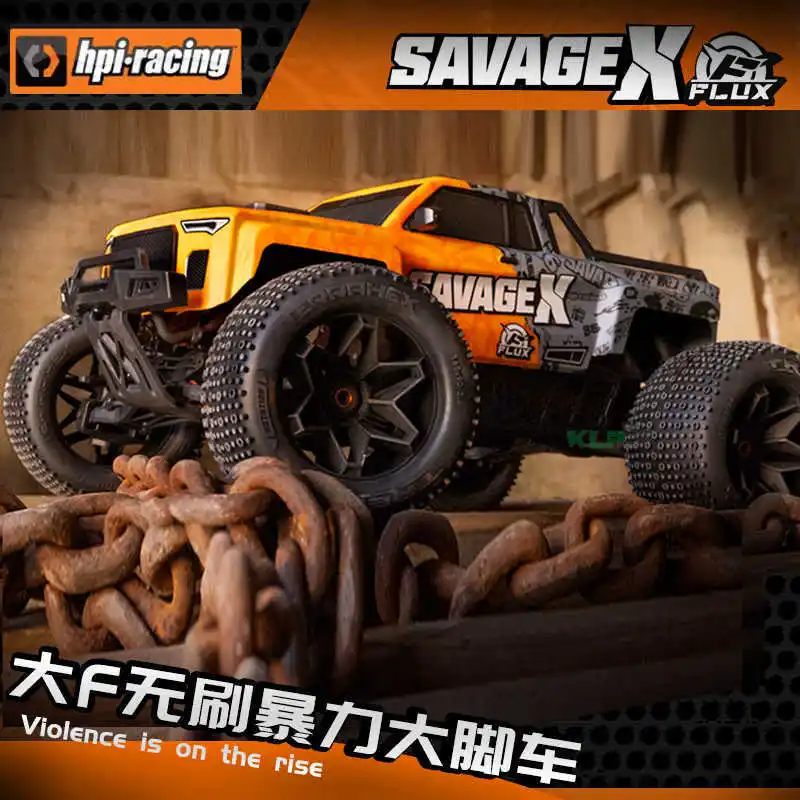 

HPI Extended F Savage XL FLUX V2 GTXL-6 Remote Control Electric Flip Brushless Off-Road Vehicle Hill Climbing Car 5.9