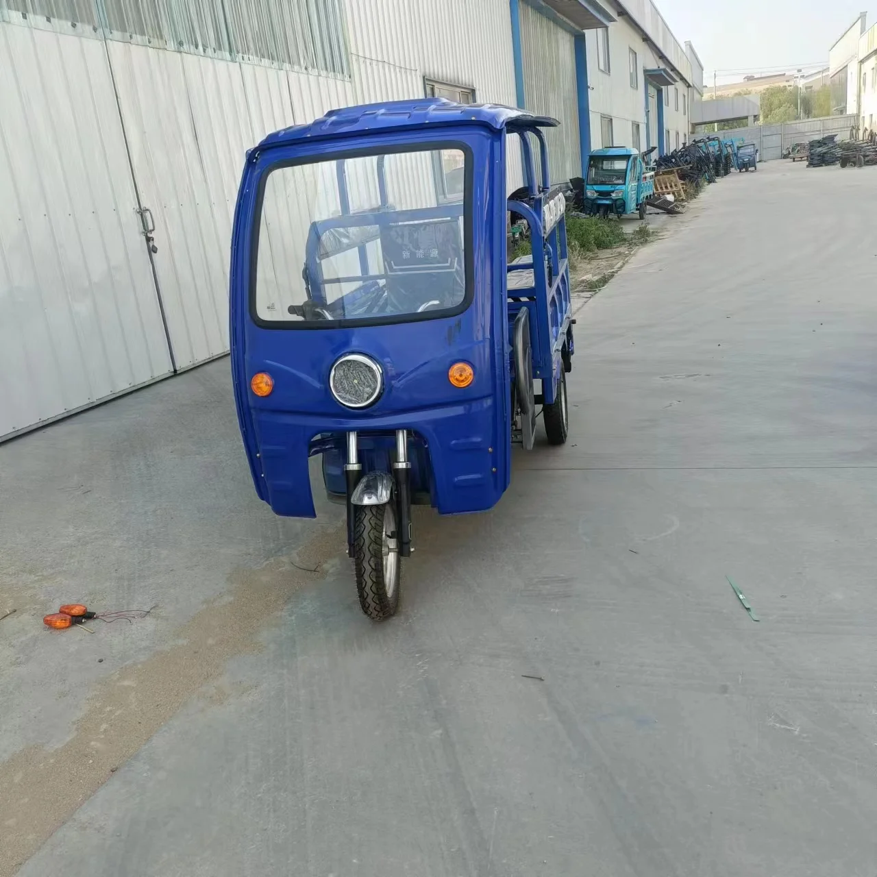 Tricycle Carport Canopy Car Stainless Steel Transparent Glass Thickened Manned Large Capacity