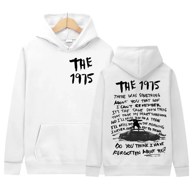 Vintage The 1975 about You Print Hoodie Being in A Foreign Language Album Pullover Sweatshirt Men Women Hip Hop Oversized Hooded