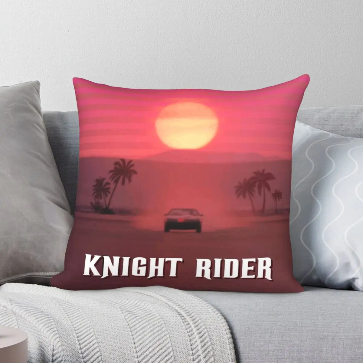 Knight Rider K2000 Pillowcase Polyester Linen Velvet Creative Zip Decor Pillow Case Sofa Seater Cushion Cover