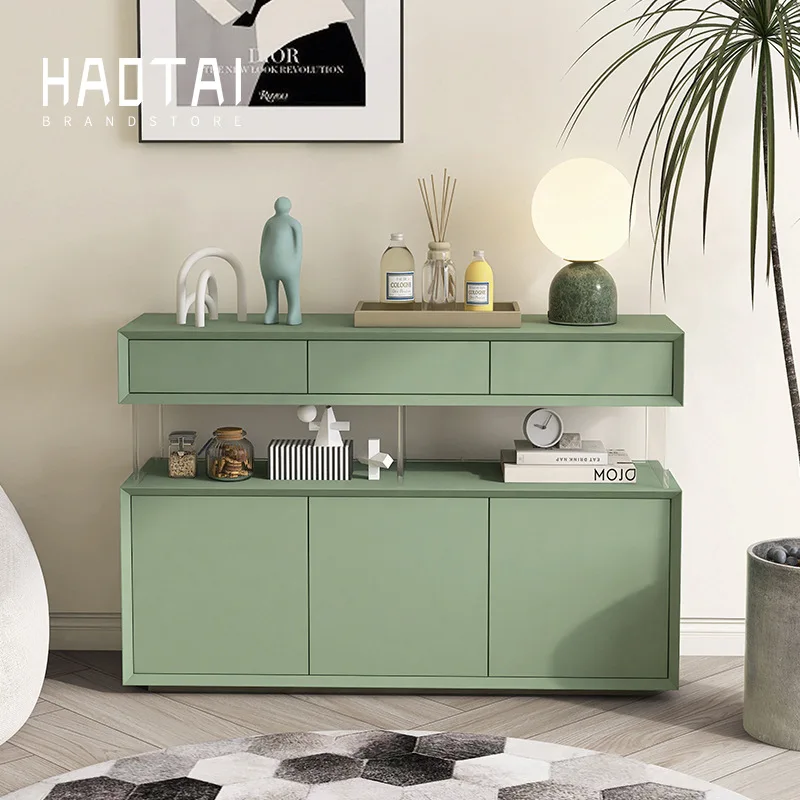 Paint Suspension Dining Side Cabinet Simple Modern Entrance Living Room Cabinet Foyer Porch Home Furniture Komod XY40GZ