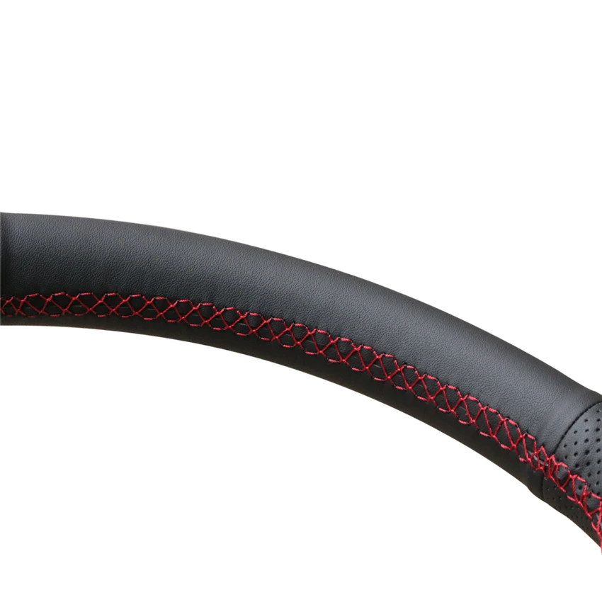 Black Faux Leather Car Steering Wheel Cover for Saab 9-3 2000-2013 Cadillac BLS 2006-2009